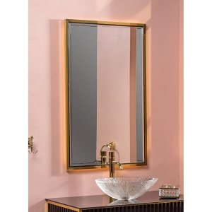 Зеркало Armadi Art Monaco 70 черное, золото, с подсветкой