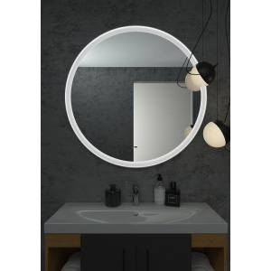 Зеркало круглое Art&Max Napoli 100 белое