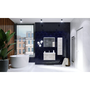 Шкаф-пенал Roca Ronda R, белый, бетон