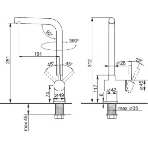 Купить Смеситель для кухни Ulgran U-022 терракот в Москве с доставкой Смеситель для кухни Ulgran U-022 терракот