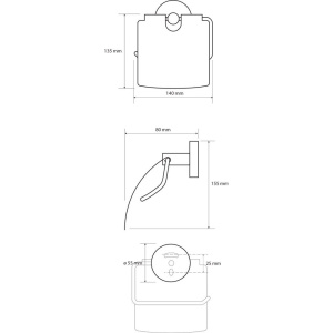 Держатель туалетной бумаги Bemeta White 104112014 white