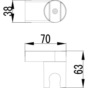 Настенный держатель Lemark LM8013C