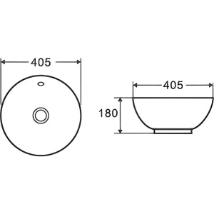 Купить Раковина D&K Matrix, 41 в Москве с доставкой Раковина D&K Matrix, 41