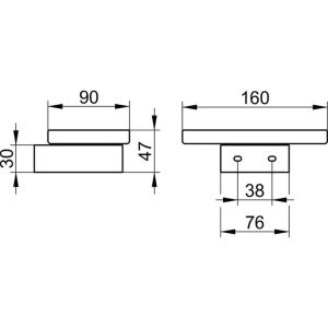 Мыльница для ванной Keuco Edition 300 30055019000 хром