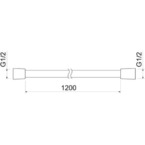 Купить Душевой шланг Aquatek 120 AQ2104CR хром в Москве с доставкой Душевой шланг Aquatek 120 AQ2104CR хром