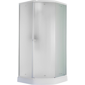 Душевой уголок Parly ZEP911FR 90x90, с поддоном, профиль белый, стекло матовое