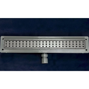 Душевой трап (лоток) CTESI Way Square 600 с решеткой и опорами