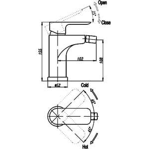 Купить Смеситель для биде Triton Панама 19506W-D125 в Москве с доставкой Смеситель для биде Triton Панама 19506W-D125
