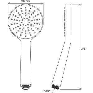 Душевая лейка Ravak Flat S 960.00