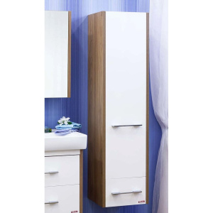 Шкаф-пенал Sanflor Ларго 2 R, вяз швейцарский, белый