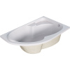 Акриловая ванна 1MarKa Diana R 170x105 см, угловая, с каркасом, асимметричная