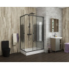 Душевой уголок Niagara Eco NG-018-14Q black 100х80 см