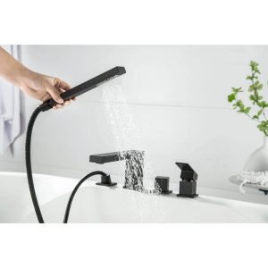 Смеситель на борт ванны Aquatek Либра AQ1648MB черный