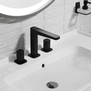 Смеситель для раковины Wasserkraft Nuthe 9135 черный soft-touch