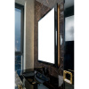 Зеркало Armadi Art Lucido 70x105 глянцевое черное, с подсветкой