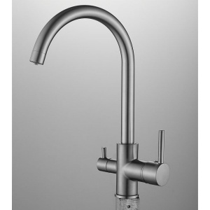 Смеситель для кухни BELZ B76801-3 вороненая сталь