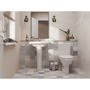 Раковина Santeri Визит белая, с пьедесталом