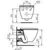 Унитаз подвесной Ideal Standard Tesi T007901 безободковый