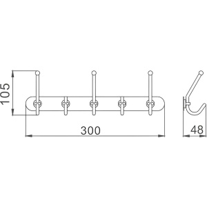 Купить Крючок Haiba HB201-5 в Москве с доставкой Крючок Haiba HB201-5