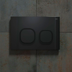 Кнопка смыва IDDIS Uniglass UNG01GBi77 стекло, черная