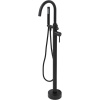 Напольный смеситель для ванны с душем Orange Steel Steel M99-336b напольный, черный