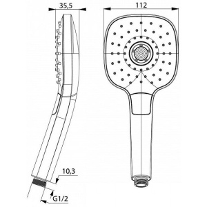 Душевая лейка IDDIS Sena SEN3F00i18
