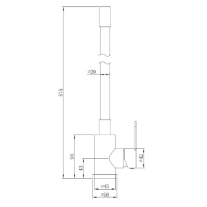 Смеситель для раковины Olive'S Steel ST1010 нержавеющая сталь