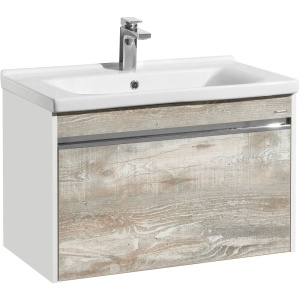 Тумба с раковиной AQUATON Капри 80 бетон пайн