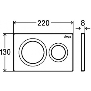 Купить Кнопка смыва Viega Prevista 796389 черная в Москве с доставкой Кнопка смыва Viega Prevista 796389 черная