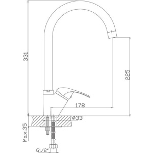 Купить Смеситель для кухни Haiba HB15 HB4615 в Москве с доставкой Смеситель для кухни Haiba HB15 HB4615