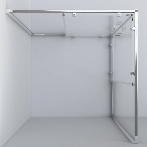 Душевой уголок Vincea Garda VSS-1G1212CL 120x120, профиль хром, стекло прозрачное