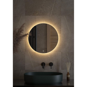 Зеркало круглое Defesto Opti DF 2852S 50 с LED-подсветкой, 43000К, сенсорный выключатель
