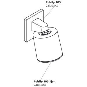 Держатель верхнего душа Hansgrohe Pulsify 24139700 белый