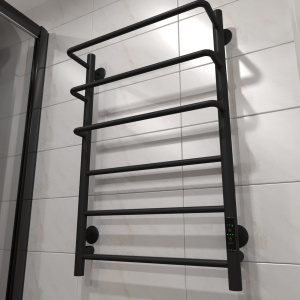 Полотенцесушитель электрический Тругор Пэк 19, 80х50 с выключателем, черный