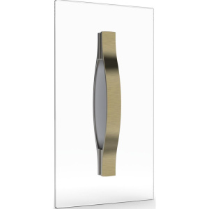 Душевая дверь в нишу Vegas Glass ZP Tur Novo 135 05 10 135 см, профиль бронза, стекло сатин