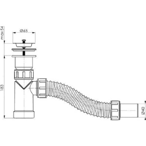 Купить Сифон для раковины BETTOSERB 125310 в Москве с доставкой Сифон для раковины BETTOSERB 125310