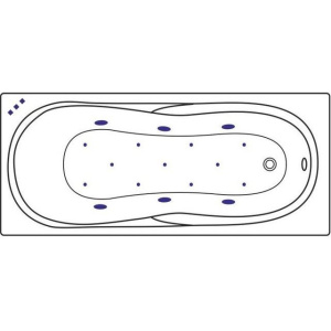 Купить Акриловая ванна Excellent Sekwana WAEX.SEK17.RELAX 170x75 см, с гидромассажем, с каркасом, со сливом-переливом в Москве с доставкой Акриловая ванна Excellent Sekwana WAEX.SEK17.RELAX 170x75 см, с гидромассажем, с каркасом, со сливом-переливом