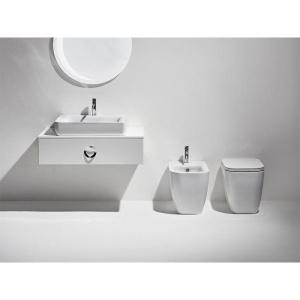 Купить Унитаз приставной Simas Henges HE 01 bia безободковый, с микролифтом, белый глянец в Москве с доставкой Унитаз приставной Simas Henges HE 01 bia безободковый, с микролифтом, белый глянец