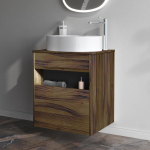 Мебель для ванной AM.PM Func 60 дуб крафт, со столешницей, раковина M8FWCC20550WG