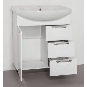 Тумба с раковиной Style Line Жасмин 70 белая