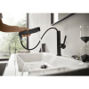 Смеситель для раковины Hansgrohe Finoris 230 76063670 матовый черный