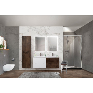 Купить Мебель для ванной BelBagno Etna 120 bianco lucido, rovere moro в Москве с доставкой Мебель для ванной BelBagno Etna 120 bianco lucido, rovere moro