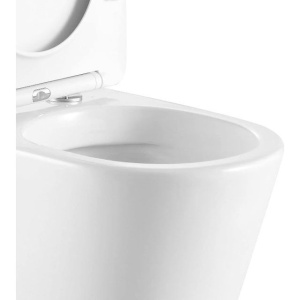 Унитаз подвесной Ceruttispa Santa Aria CT9666 безободковый, с микролифтом