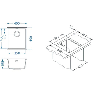 Мойка кухонная Alveus Omni Granital 10 carbon