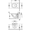 Унитаз подвесной Duravit Starck 3 2225090000 с микролифтом