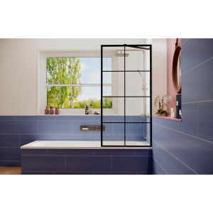 Шторка на ванну Ambassador Bath Screens 16041208 70х140, профиль черный