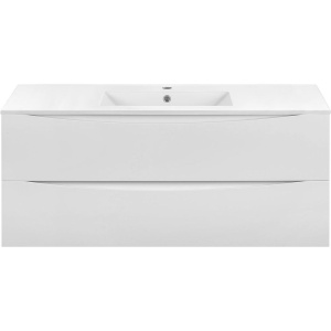 Купить Тумба с раковиной Vincea Mia 120 белая глянцевая в Москве с доставкой Тумба с раковиной Vincea Mia 120 белая глянцевая