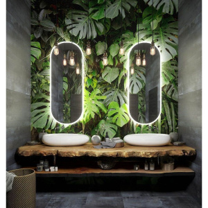 Зеркало Art&Max Bari 50x120, белый матовый