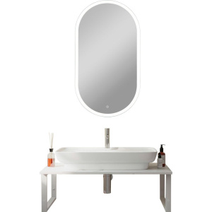 Мебель для ванной DIWO Элиста 100 белый мрамор, с раковиной Углич 0117