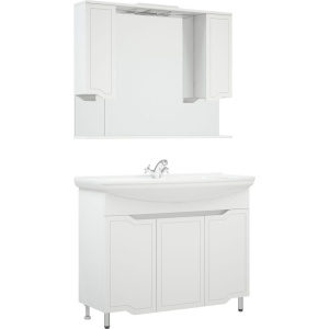 Купить Мебель для ванной Corozo Мирра 105 белая в Москве с доставкой Мебель для ванной Corozo Мирра 105 белая